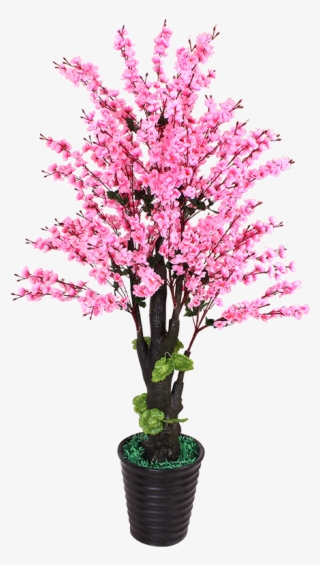 False Peach Flower Simulation Plant Floor Pot Peach - Peach Blossom Flowers Tree Png #8013312