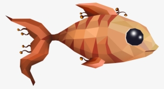 Golden Acid Fish - - Fish 2d Png #8013750