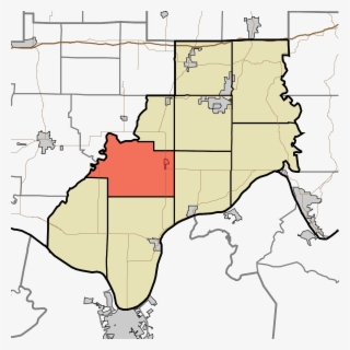 Spencer County Townships Map In 1860 #8014714