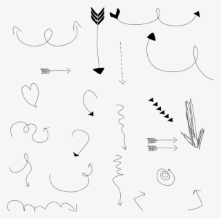 Free Png Download Doodle Arrow Png Images Background - Doodle Art Panah #8016632