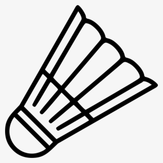 Png File Svg - Shuttlecock Clipart Black And White #8018242