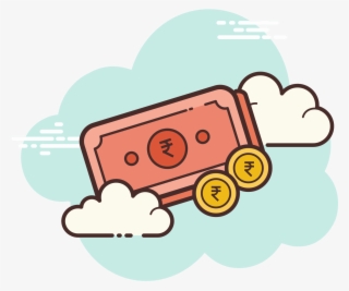 Associé À L'icône Roupie D& - Png Dollar Cartoon #8018243