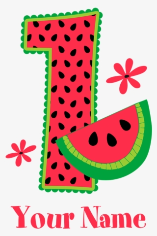 Watermelon 1st Birthday Ornament - First Birthday Melon #8018335