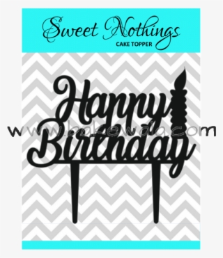 Buy Acrylic Cake Topper Or Silhouette - Happy Anniversary Cake Topper Png #8019091