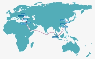 G6 Alliance To Vary Coverage On Asia-europe Tradelane - High Resolution World Map Vector #8019951 G6 Alliance To Vary Coverage On Asia-europe Tradelane - High Resolution World Map Vector #8019951