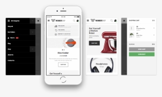 Mobile Screens Of Woondershop Theme - Mobile First Woocommerce Theme #8020793