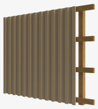 Timber Fence Render- Acoustic Barrier Render 2 - Wood #8022064