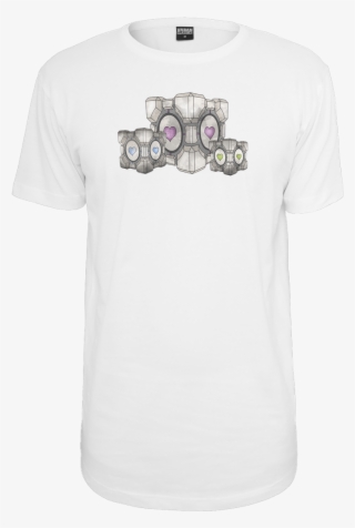 Blackmoon Companion Cube T-shirt Urban Classics Long - Shirt #8023353