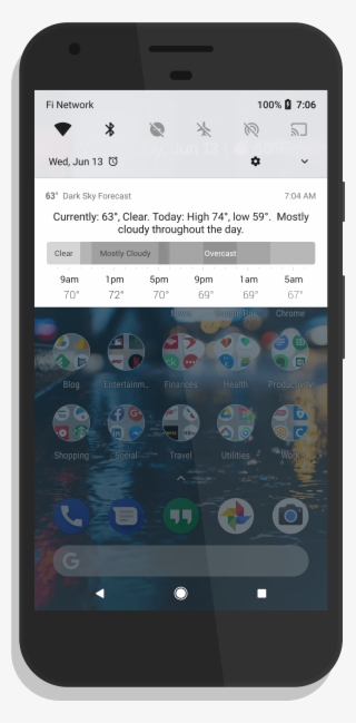 Dark Sky Persistent Notification - Iphone #8023781