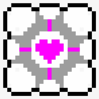 Portal Companion Cube - Portal Cube Pixel Art #8024088