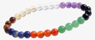 Lucky 7 Chakra Healing Beaded Bracelet Natural Crystal - Bead #8025729