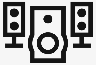 Bass Module And Speakers Icon - Circle #8027426