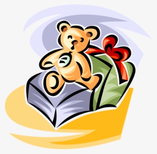 Vector Illustration Of Stuffed Animal Teddy Bear Christmas #8027776 Vector Illustration Of Stuffed Animal Teddy Bear Christmas #8027776