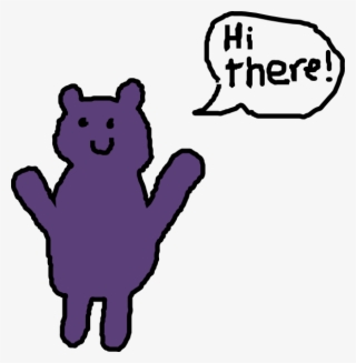 Purple Teddy Bear Clip Art - Cartoon #8028049