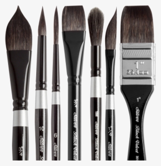Silver Brush Black Velvet Short Handled Brushes - Makeup Brushes #8030038