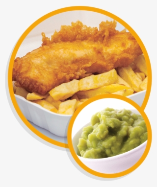 Fish And Chips With Mushy Peas - Fish And Chips #8030489
