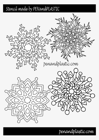 Snowflake Stencil - 3d Pen Templates Christmas #8030755