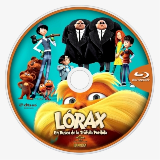 Seuss' The Lorax Bluray Disc Image - O Lorax Dvd Label #8031209