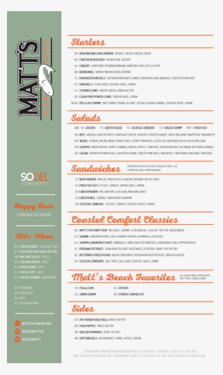 At Matt's Fish Camp Located Right On Coastal Highway - Brochure #8031246