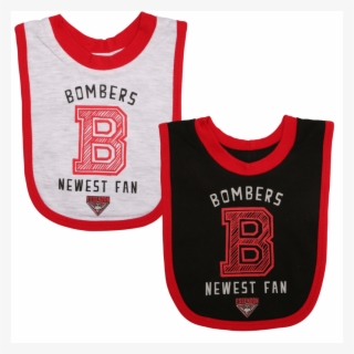 Essendon Bombers Babies Bibs 2 Pack #8034581
