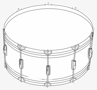Png Black And White Snare Drum Clipart Black And White - Bass Drum Clip Art #8034747