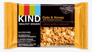 Oats & Honey Granola Bars With Toasted Coconut - Kind Healthy Grains Oats And Honey #8035513