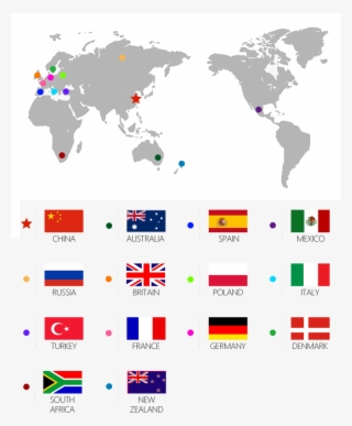 World Map With Asia Pacific Highlighted #8036381