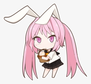 Free Png Download Anime Girl Bunny Chibi Png Images - Chibi Rabbit Girl Anime #8037952