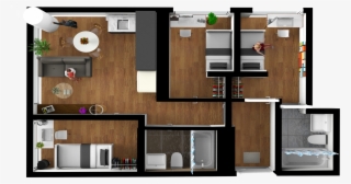 Hoem 3 Bedroom - 3 Bedroom 3d Floor Plan #8039041