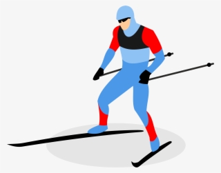 Skier Clipart Skiing Person - Cross Country Skier Cartoon #8039450