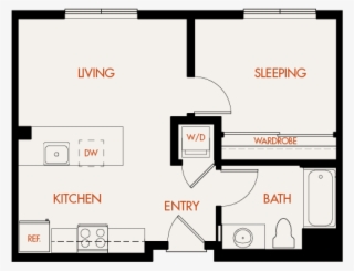 Aamethyst - Design For A 1 Bedroom Flat #8040801