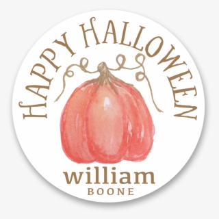 Orange Pumpkin Halloween Stickers - Natural Foods #8041282