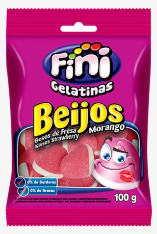 Besos - Bala De Goma Morango #8042497