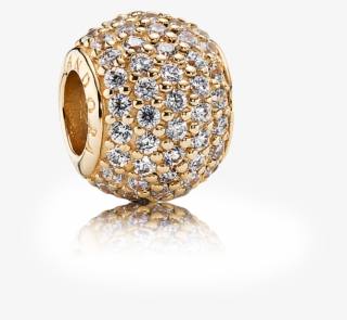 Pandora Gold Pave Charm #8042750