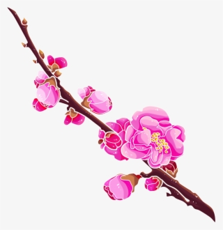 Winter Plum Hand Drawn Fine Png And Psd - Illustration #8042981