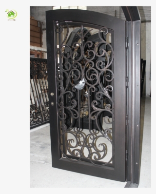 Low E Wrought Iron Entry Door Double Door With Frame - Gate #8044891