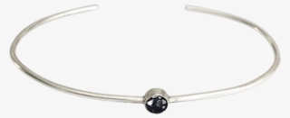 Raw Cut Diamond Thin Circle Bangle - Bangle #8045675