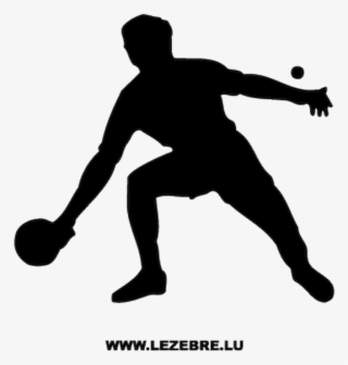 Sticker Joueur Ping Pong - Table Tennis Clipart Black And White #8045741