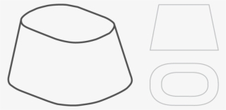 Sloped Rounded Rectangle - Line Art #8045853