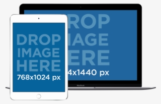 Ipad Mini And Macbook Pro Responsive Png Mockup - Led-backlit Lcd Display #8049265