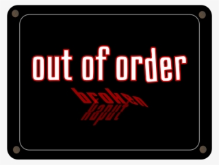 How To Set Use Schild Out Of Order Icon Png #8049358