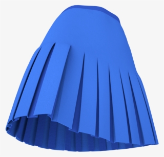 3d Box Pleated Skirt With Yoke - Miniskirt #8050249