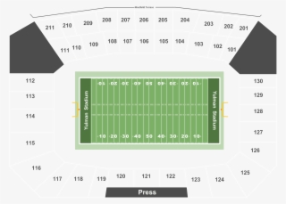 Vip Packages For Tulane Green Wave Tickets - Toledo Rockets Glass Bowl Seating Chart #8051702