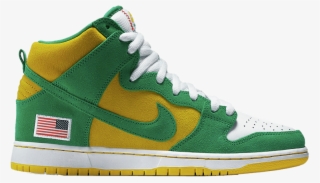 Nike Dunk High Pro Sb 'oakland Athletics' - Green And Yellow Nike Sb #8052448