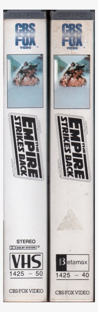 The Empire Strikes Back 1984 Vhs Betamax - Betamax Empire Strikes Back #8052940