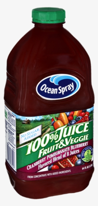 Ocean Spray Fruit & Veggie Cranberry Pomegranate Blueberry - Ocean Spray Cranberry Juice #8053370