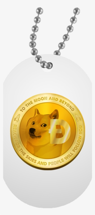 Un5588 White Dog Tag / Dogecoin Circle Logo - Gift To Son From Mother #8053857