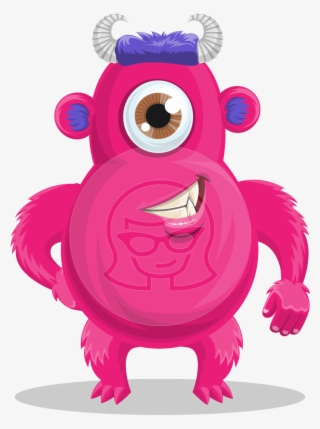 Cute Monster Cartoon Character - Cartoon #8056156