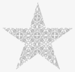 Silver Stars - Silver Glitter Star Clipart #8057127
