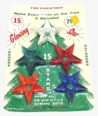 Glo Star Lucite Christmas Star Light Reflectors Mint - Christmas Ornament #8057190